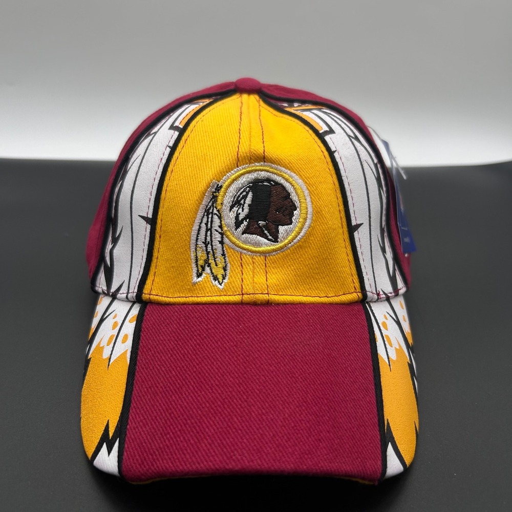 Vintage Washington Redskins Commander Hat Cap Youth Reebok NFL Fitted Graphic